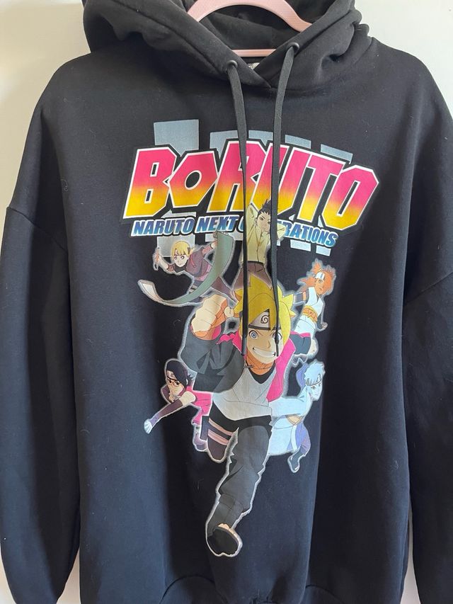 Sudadera Boruto Naruto Next Generations Negra