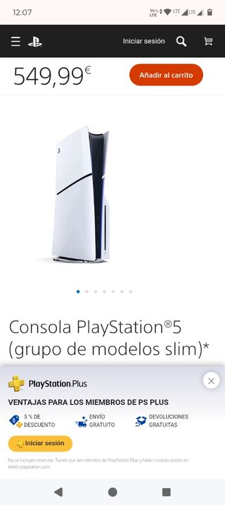 Consola PlayStation 5 Slim Nueva