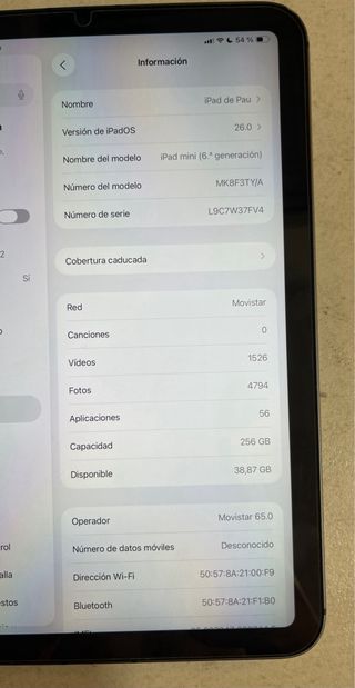 iPad Mini 6 256GB WiFi + Cellular + Apple Pencil