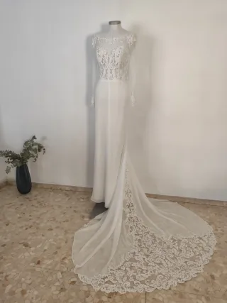 Vestido de Novia Aire de Barcelona Encaje