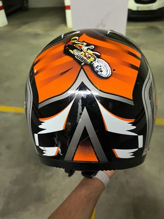 Casco Moto Cross Enduro Naranja