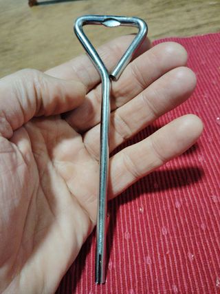 Abrebotellas antiguo abrelatas metal inox