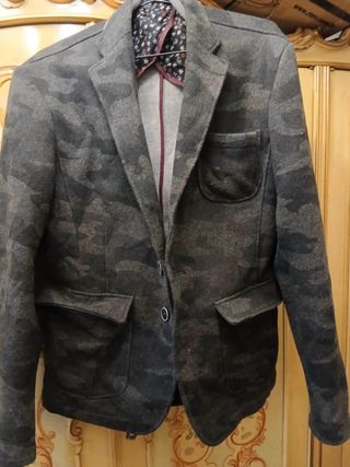 Giacca slim fit XAGON MAN camouflage grigia taglia