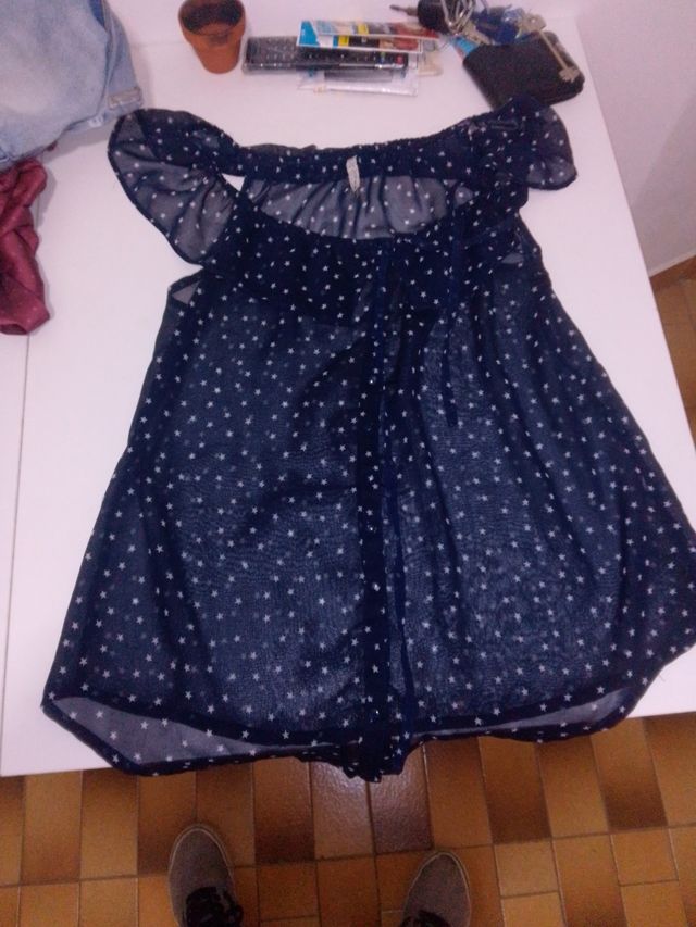 Maglietta trasparente Stradivarius donna M