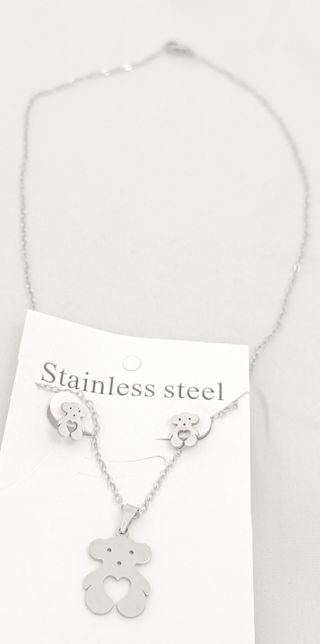 Conjuntos de collar y pendientes acero inoxidable