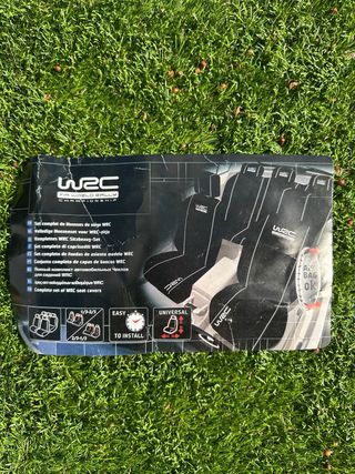 Set Fundas Asientos Volante y Cinturón Coche WRC