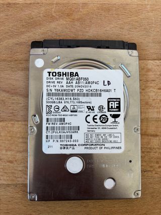 Hard Disk Toshiba 500GB MQ01ABF050