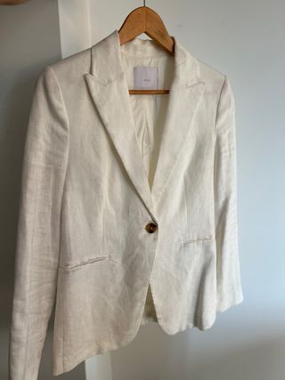 Americana Women Mango Blanca Talla M