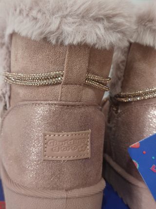 Stivaletti Giardino D'Oro rosa glitter n.36