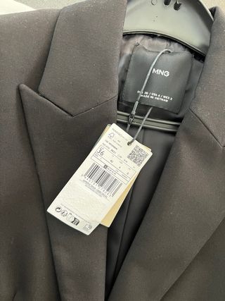 Americana Women Mango Negra Talla S