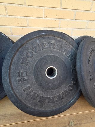 2 Discos Bumper 10kg Powerkan Hi-Temp