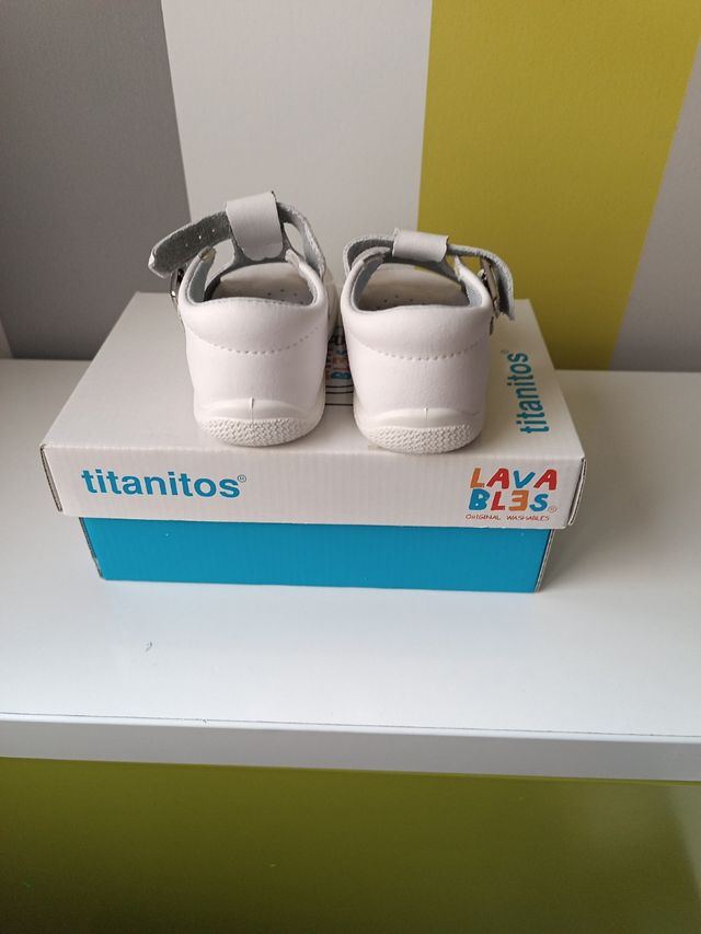 Sandalias de piel unisex para niños número 21