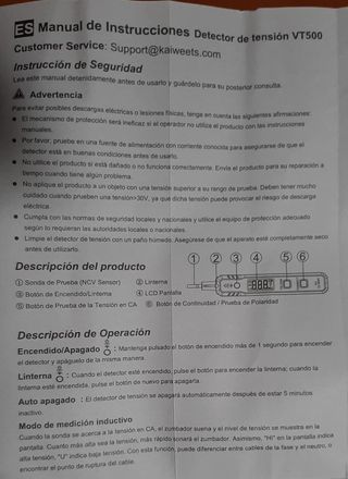 Detector de Voltaje AC 12-300V