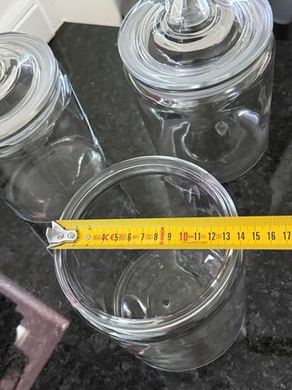 Conjunto 3 Frascos Vidro 1L