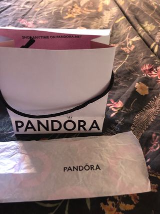 Bolsa Pandora Blanca para Regalo con papel Pandora