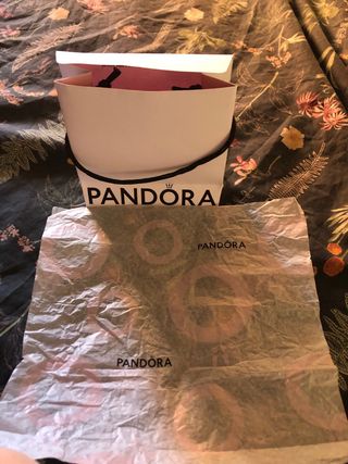 Bolsa Pandora Blanca para Regalo con papel Pandora