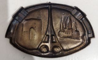 Cenicero Bronce Souvenir París Antiguo 1920