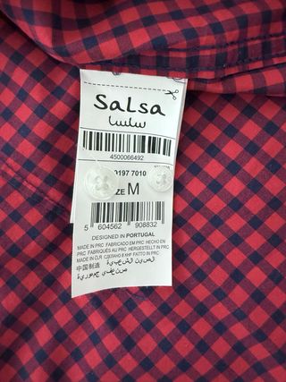 Camisa hombre manga larga marca Salsa