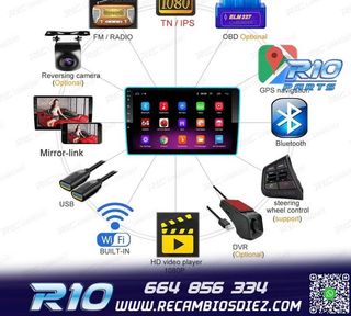 RADIO 9" GPS ANDROID 13 QUAD CORE 64GB ROM