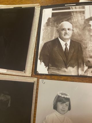 Fotos y Negativos en placa años 60.