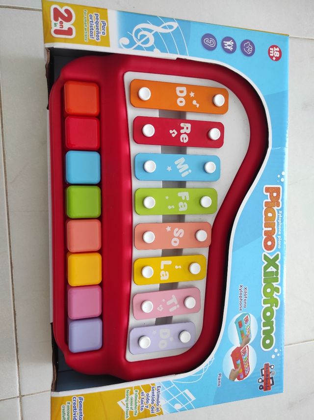 Piano Xilófono Infantil 2 en 1