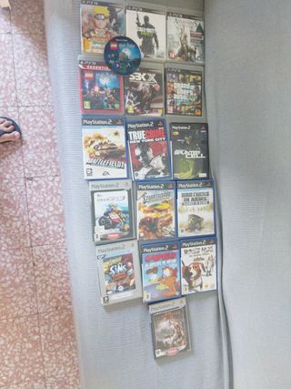 Lote Videojuegos PS2 y PS3