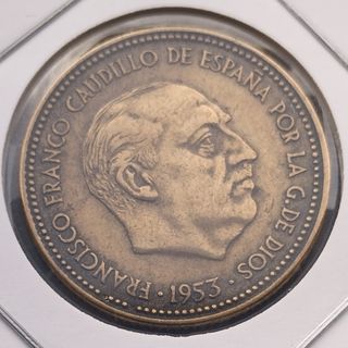 Moneda Antigua Francisco Franco 1953