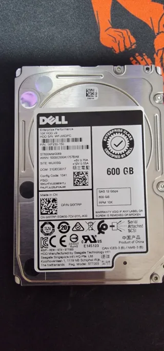Disco Duro Dell 600GB SAS 10K RPM