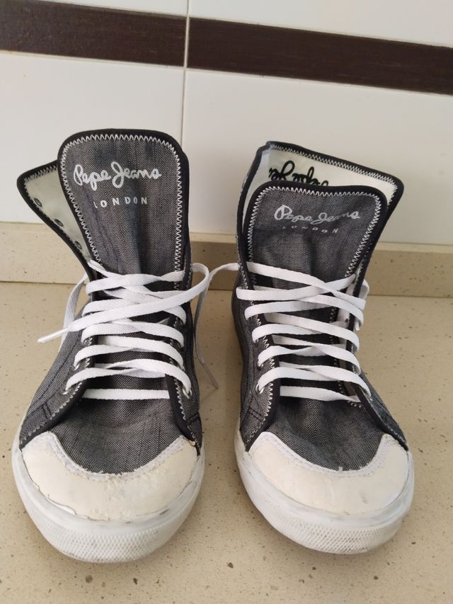 Sneakers Pepe Jeans grigie e bianche