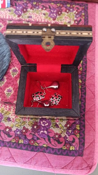 Pendientes Plata Diseño y cajita.