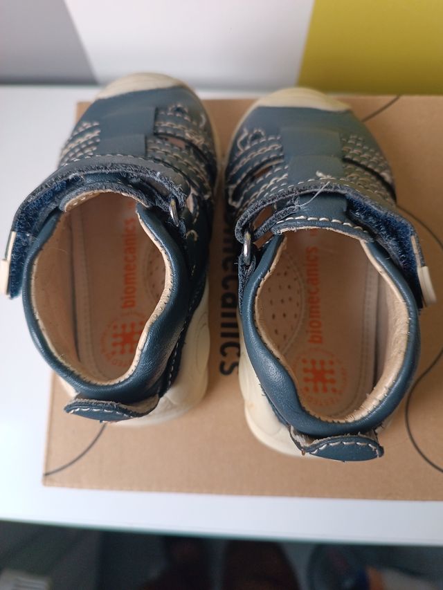 Sandalias Biomecanics bebé azul, número 18