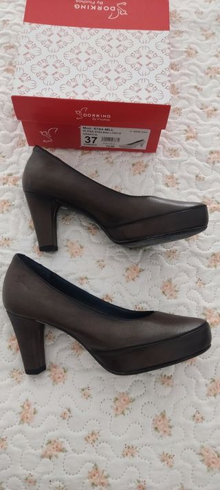 Zapatos de tacón Dorking Marrones Talla 37