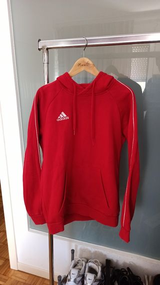 Sudadera Adidas Roja con Capucha
