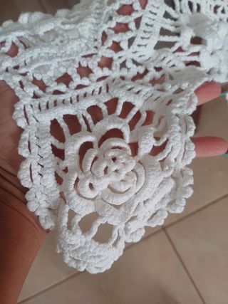 Copritavolo uncinetto vintage fatto a mano