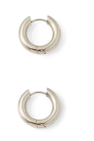 Mini aros bañados en oro 18k y plata 925