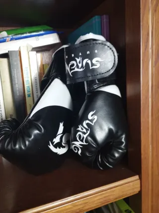 Guantes de boxeo negros