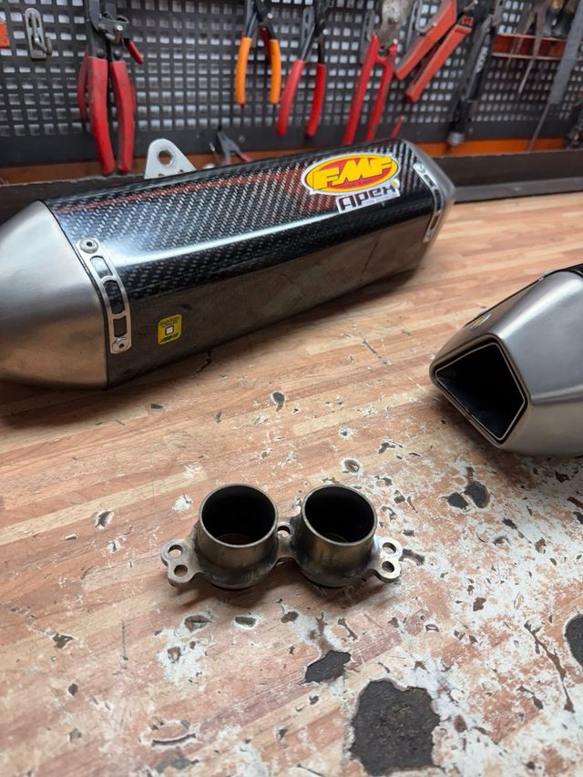 Escape doble FMF quad KTM 525XC