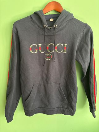 Sudadera Gucci Negra con Rayas