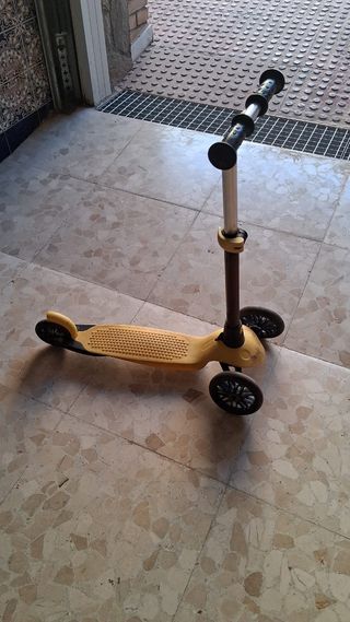 Patinete infantil 3 ruedas amarillo