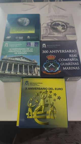  5 Monedas Conmemorativas España
Lote para luis