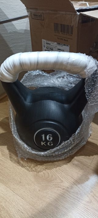 Pesa Rusa 16kg Negra sin utilizar