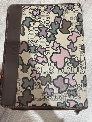 Carpeta Tous Piel Portadocumentos Marrón Multicolo