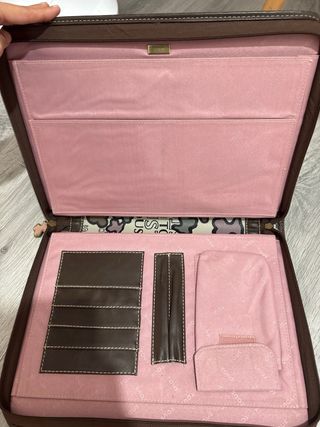 Carpeta Tous Piel Portadocumentos Marrón Multicolo