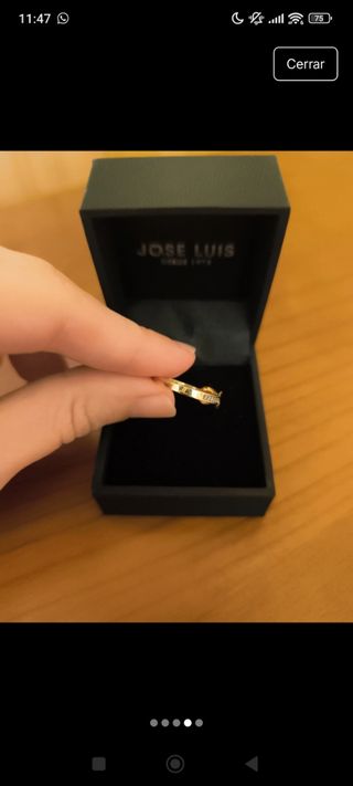 Anillo Oro 18k Jose Luis 
Infinito 
Diamantes
