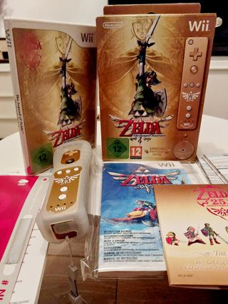 Nintendo Wii Edición Limitada Zelda Dorado