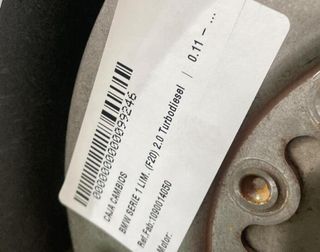 99246 1090014050 caja cambios bmw serie 1 lim. 2.0