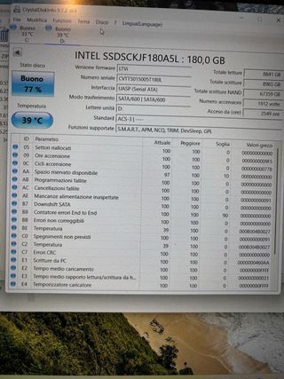 SSD M.2 180GB Intel 