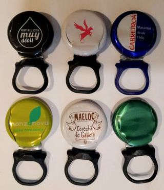 Lote 6 Chapas Anilla Sidra Diferentes