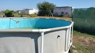 Piscina desmontable metal y plástico