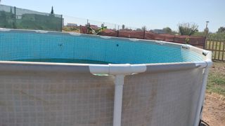 Piscina desmontable metal y plástico